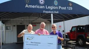 American Legion Post 129 makes $90K donation to Here Tomorrow to fund ‘Veteran Peer Counselor’ position for suicide prevention