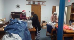 Post 294 (Powder Springs, Ga.) takes gift baskets to veterans in rehab centers