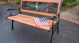 Legionnaire restores garden benches for wounded veterans