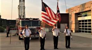 NE Post 630 color guard presents at 9/11 events
