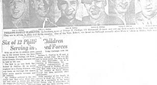 Six Phillips brothers serve in World War ll, all return