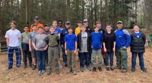 Boy Scout Troop 747 works with local veterans' organization