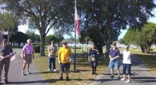 Florida Tavares Post 76 places flags at local cemetery