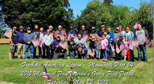 Post 54 places flags on veterans' graves for Memorial Day