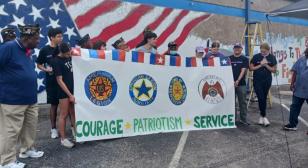 American Legion Post 838 mural dedication