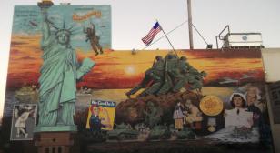 Mural honors veterans in Bakersfield, Calif.