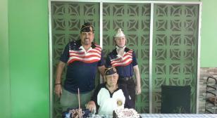 Oldest member in Allen "Pop" Reeves American Legion Post 123 turns 100
