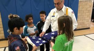 Grand Haven (Mich.) American Legion Post 28 and local elementary school engage students during annual Patriot Hall Memorial event