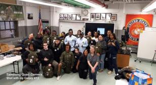 Curtis High School students help homeless veterans