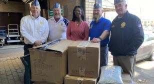Detachment of New Jersey VA&R donates $850 of clothing to VA in East Orange