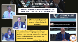 Past California district commander testifies before House Veterans Affairs Committee against veteran hunger