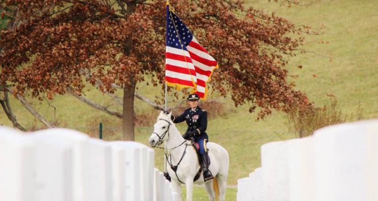 In Kentucky, an honor guard offers special equine ceremony