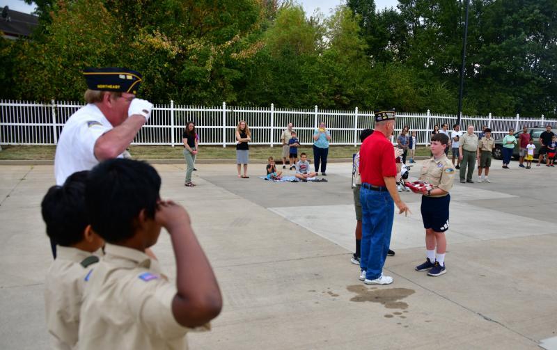 NE Post 630 and Boy Scout troop conduct flag retirement ceremony ...