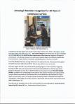 Amazing - member recognized for 50 years of continuous service
