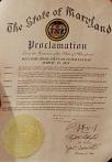 Maryland Veterans Affairs Deputy Secretary presents governor's proclamation for Welcome Home Vietnam Veterans Day