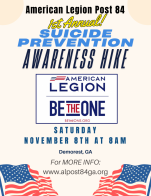 American Legion Post 84 (GA) Be the One hike