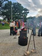 Post 135 (Cresco, Iowa) receives church donation to purchase new barrel and flags