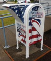 Sherwood Eagle Scout creates an American flag drop box 