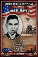 John J. Morris Post 62 honors Veteran of the Month Ira H. Hayes