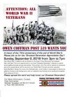 Post 519 and K6TAL sponsors "Greatest Generation Appreciation Day"