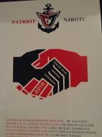 Francis Scott Key Post 11 Commander Keith Clevenger presents Navy JROTC medals to cadets 