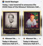 Two St. Louisans - one former P.O.W. and one baseball legend - to be posthumously inducted into same veterans hall of fame