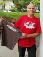 First 20-mile day, walking for hope and for Veteran Resilience Project