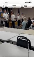 Post 62 honor guard requested to celebrate George Clig as a veteran of the Air Force