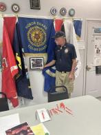 Honoring our Post 62 honor guard captain