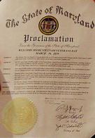 Maryland Veterans Affairs Deputy Secretary presents governor's proclamation for Welcome Home Vietnam Veterans Day