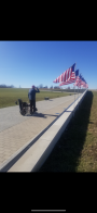 James Barry of Post 556 visits Veterans Memorial Wall in Perryville, Mo.