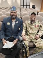 SAL squadron commander meets Louisiana's oldest WWII veteran 