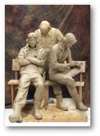 World War II pilot sculpts lifesize monument to recognize fallen airmen