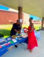 Paul E. Finn Memorial Post 37 (South Korea) provides school supplies