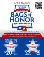 Cornhole tournament coming to American Legion Post 177 In Fairfax, Va.