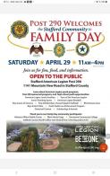 American Legion Family Day April 29