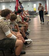 Holley-Riddle Post 21 provides new flagpoles for Troop 226