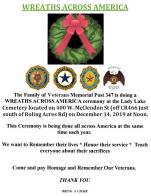 Florida Squadron 347 hosts Wreaths Across America ceremony