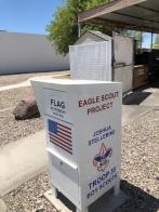 Flag drop box