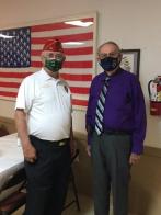 60-year member greets National Commander