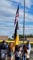 Legion Family raises new post flags