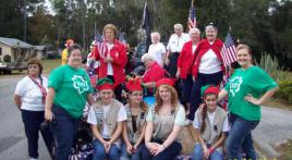Belleview American Legion Auxiliary Unit 284 & Girl Scout Troop 661 Participated in the Belleview Annual Christmas Parade