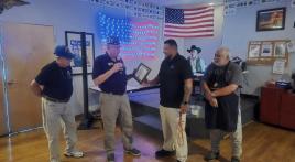 John J. Morris Post 62 honors Next Level Trash and Property Maintenance with Americanism Award