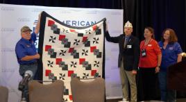 Quilts of Honor bestowed upon Department of Texas commander, adjutant 