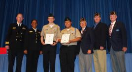 American Legion Post 110 presents Gold Medals