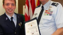 Cadet in Germany receives American Legion medal 