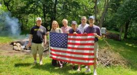 Flag Day retirement ceremony