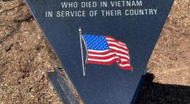 National Vietnam War Veterans Day Monument/flag dedication ceremony