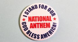 I stand for our national anthem 