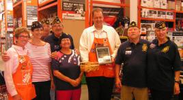 Post 555 grateful to Home Depot	